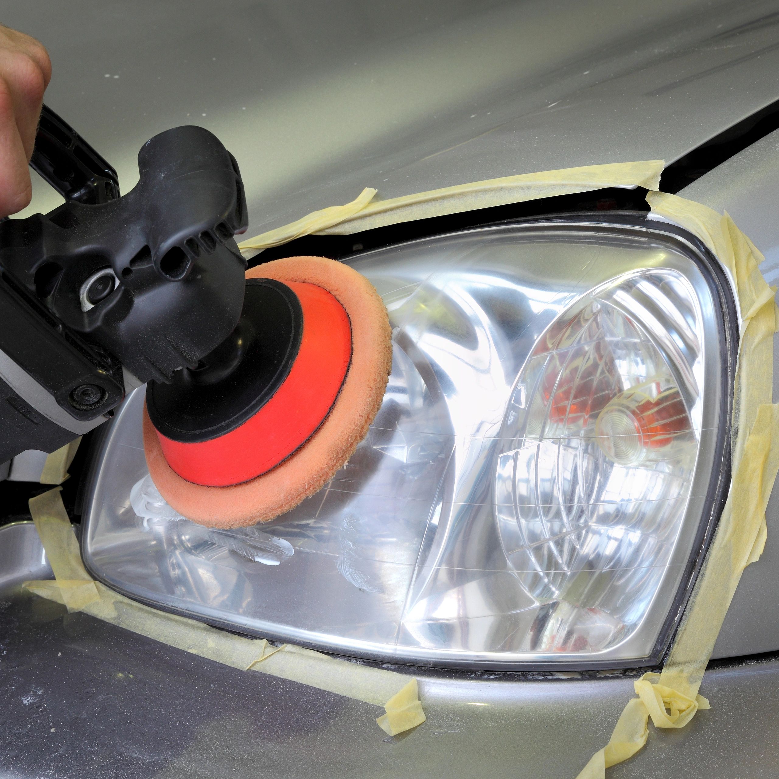Car detailing red paint